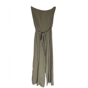 NWT: Z SUPPLY ISLA BANDEAU Belted Jumpsuit Green Size Large